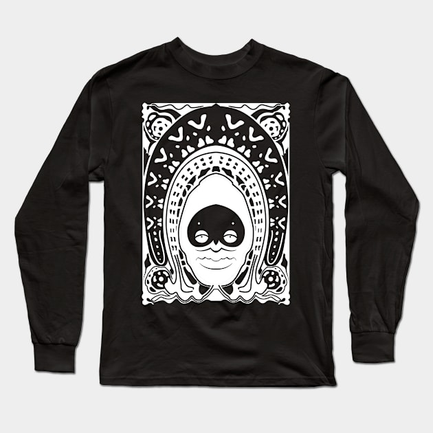 Grimoire Noir (White on Black) Long Sleeve T-Shirt by SJBTees